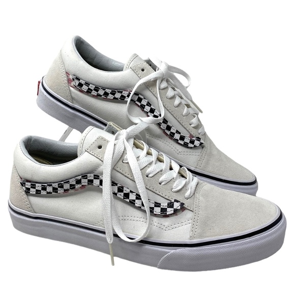 VANS Old Skool Sport Sneakers Men's Skate Low Top Suede Canvas White ALSU01647 - Picture 1 of 10
